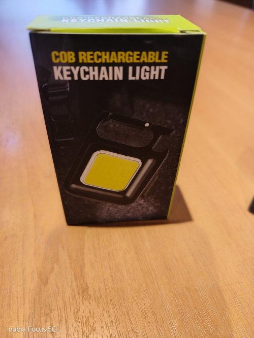 Mini Linterna Llavero Iman Led Color Negro 