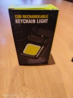 Mini Linterna Llavero Iman Led Color Negro 